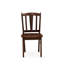Ensemble de table de salle à manger 5 pièces pour 4 personnes comprenant une table de cuisine rectangulaire avec rallonge papillon et 4 chaises de salle à manger, acajou-1753042034-1753042029-1753042035