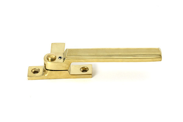 Art Deco Locking Fastener - LH, Polished Brass