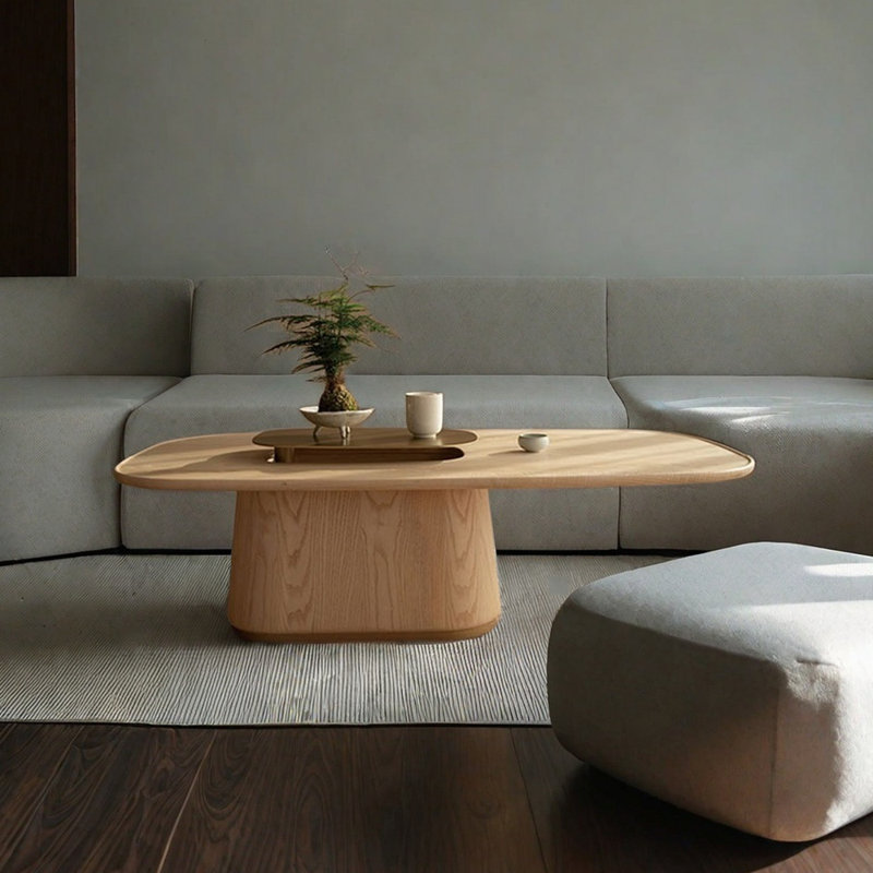 Table basse en bois massif, Burlywood