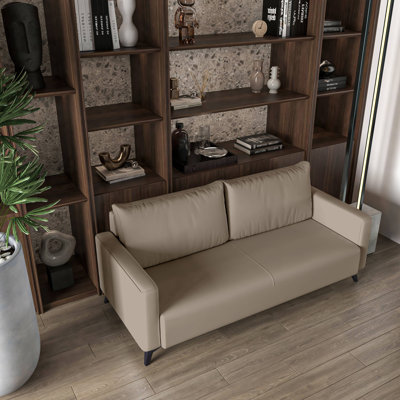 Emiah 72.83'' Faux Leather Sofa