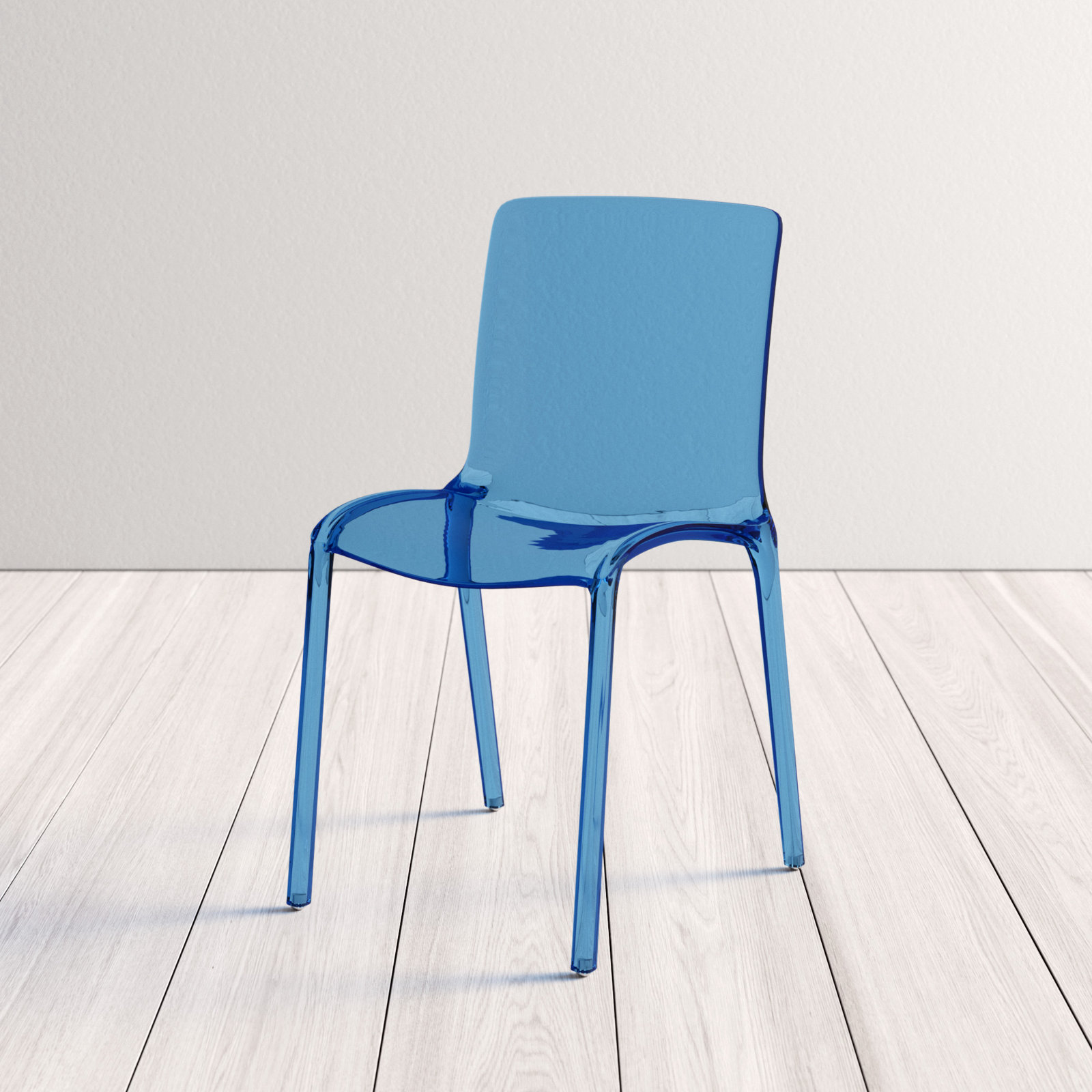 Lade Dining Chair, Transparent Blue, Individual