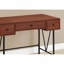 Bureau d'ordinateur, bureau personnel, ordinateur portable, tiroirs de rangement, L 48 po, travail, stratifié, métal noir, transitionnel-397627148