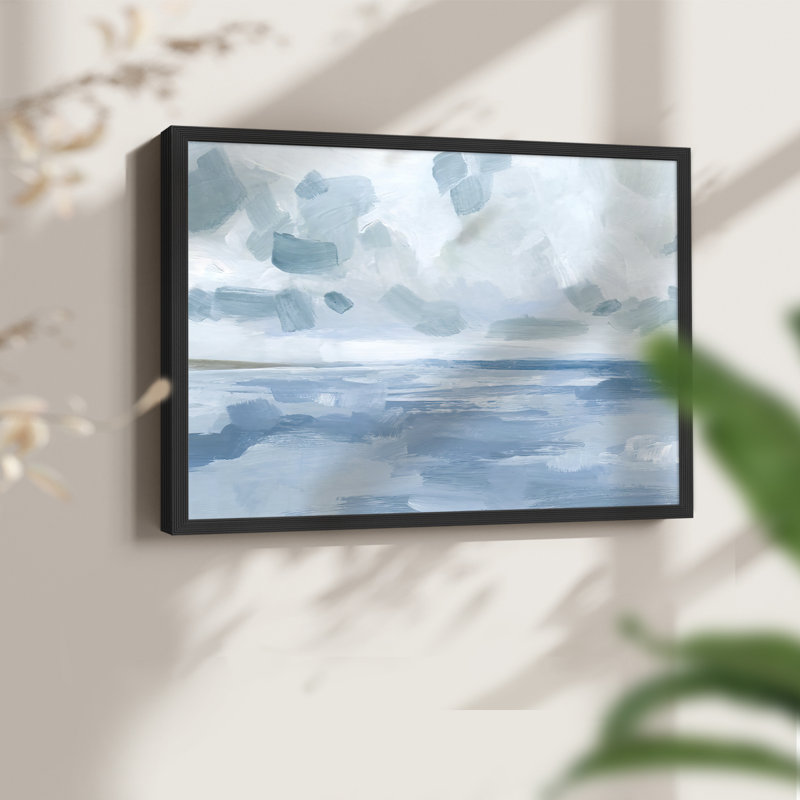 «Calm Seascape I», reproduction encadrée, Noir, noir, noir, noir, H 16 po x l 20 po