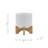5" CHEVRON PLANTER W/ STAND, WHITE-1846271194