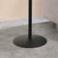 Grey Marble Textured Top 17.5" End Table, 3-D Printed, Steel Construction, Robust 17.5", Base, & Simple