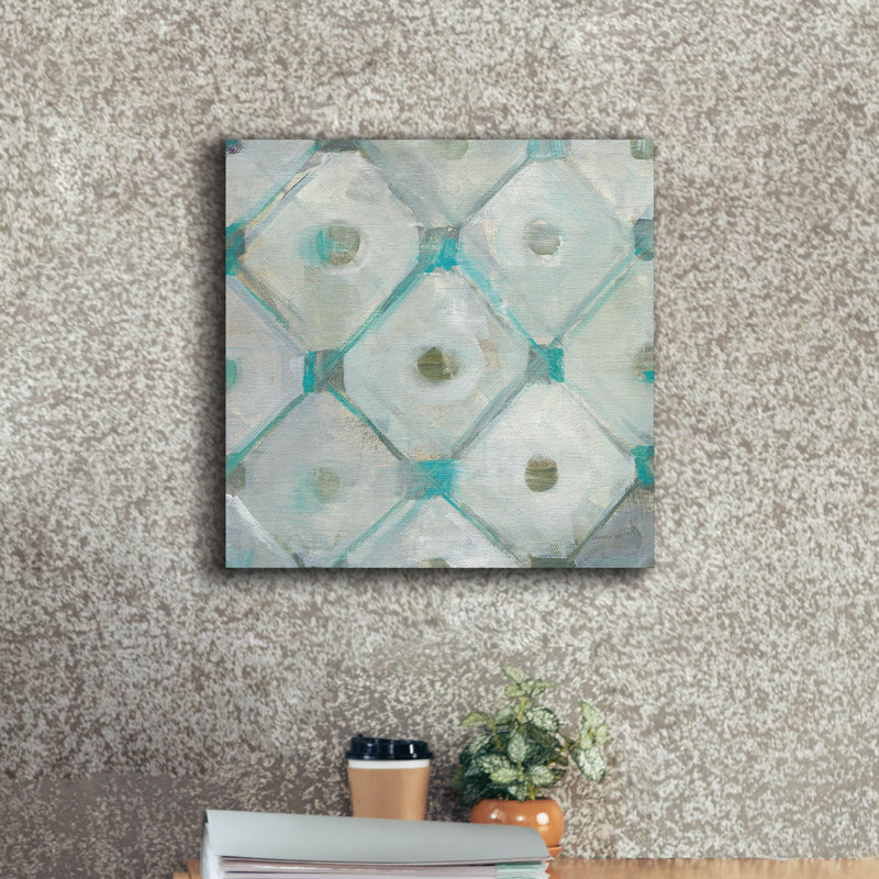 "Epile Graffiti" Tile Element 1 "par Danhui Nai, art mural sur toile, H 18 po x l 18 po