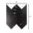 Longo Black Chevron Marble Look Mosaic Porcelain Tile