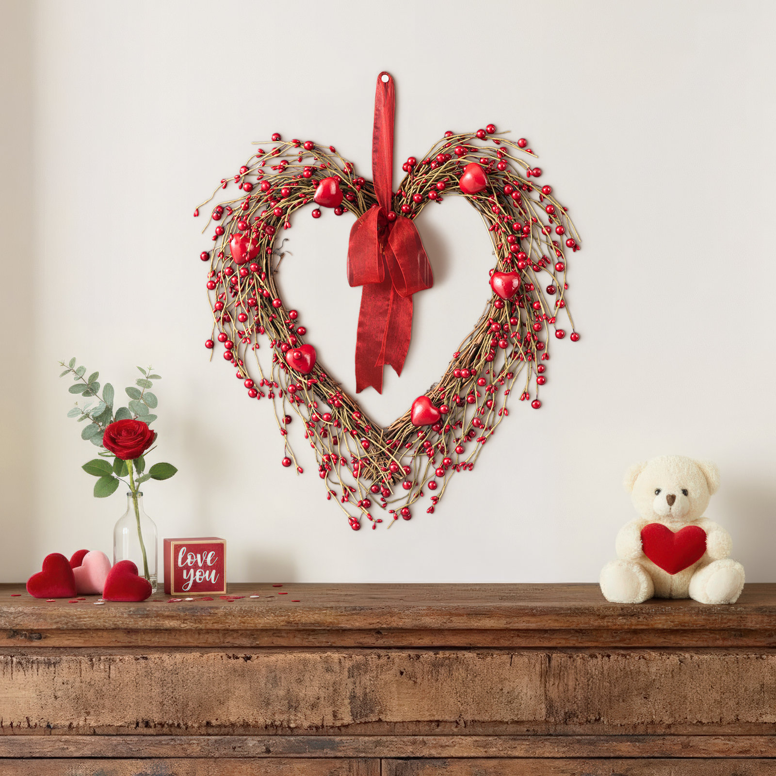 16.14'' Valentine's Day Wreath