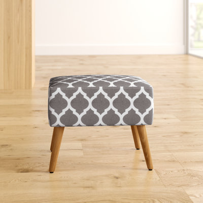 Elwyn 50cm Wide Rectangle Geometric Footstool Ottoman