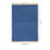 Tapis bleu en laine réversible Christenson
