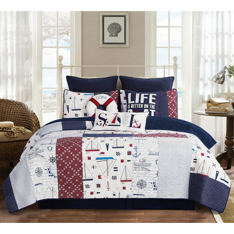 Ensemble de courtepointe Boomer, Courtepointe grand + 2 taies décoratives standard