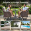 Ensemble de conversation pour 2 personnes avec table d'appoint-1576294768