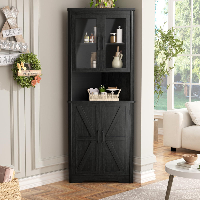 Armoire de rangement 67 po H, Noir