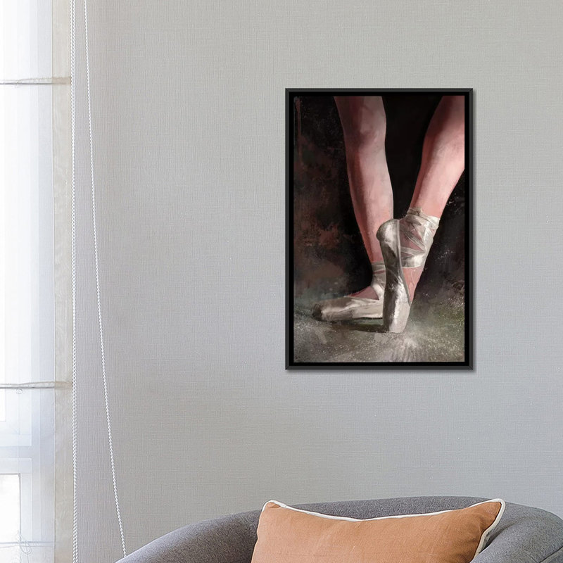 «Graceful Slipper», impression sur toile, H 60 po x l 40 po x P 1,5 po, Toile avec cadre noir, Pas de tapis