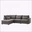 Canapé convertible en L en forme de L avec repose-pieds et coussins multiples, parfait pour le salon et le bureau-240827069