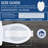 Edgewater Wood Toilet Seat with Hinges, Never Comes Loose, ELONGATED, White-102039915