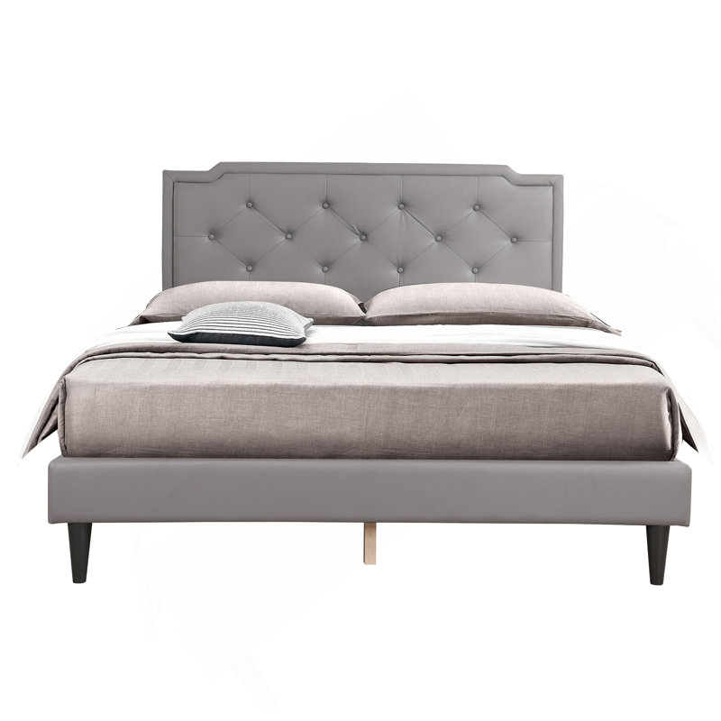 Grand lit gris chic Chic, Light Grey, Queen