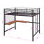 Lit mezzanine double en métal avec bureau intégré-1280095886