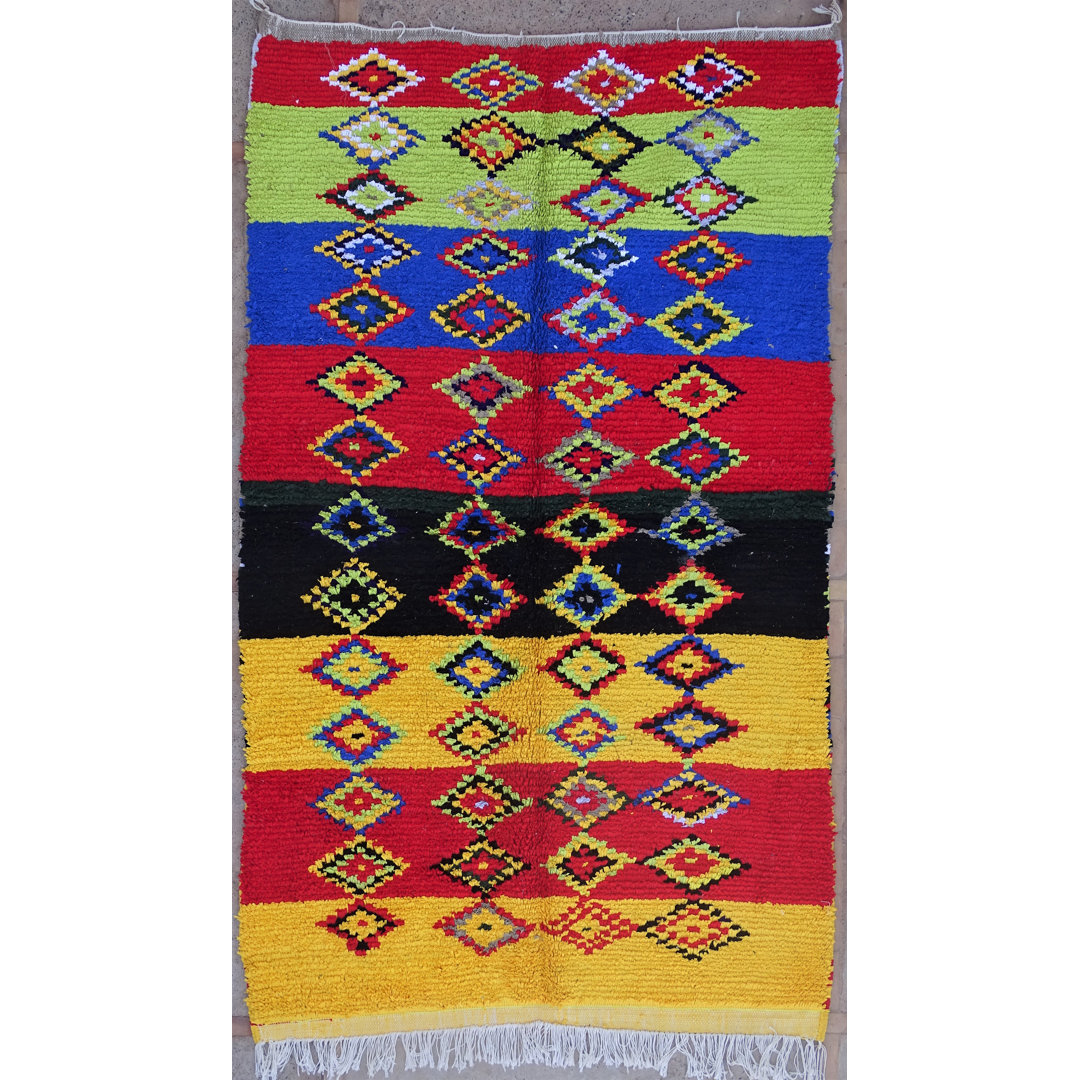 Abberbury Moroccan Hand Woven 140cm X 240cm Area Rug