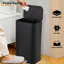 5.2 Gallon (20L) Kitchen Trash Can, Stainless Steel Garbage Can with Inner Wastebasket, Step Trash Can with Soft-Close Lid, Rectangular Rubbish Bin for Bathroom, Kitchen, Living Room, Brown-131134532-131134536