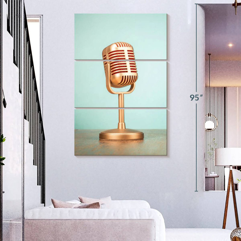 Microphone dynamique Abarca, H 74 po x l 48 po