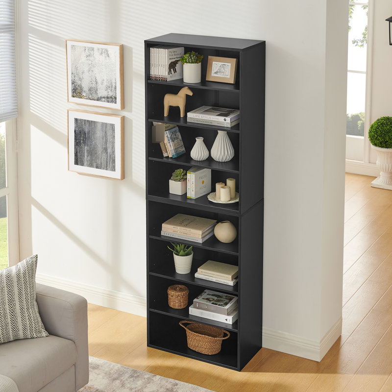 Multifunctional Cd Media Rack, Detachable, Store Books, High - Quality 8 Layer Storage Bookcase With Adjustable Shelves, Suitable For Living Room, Bedroom, And Office, Corrosion Stylish Design
