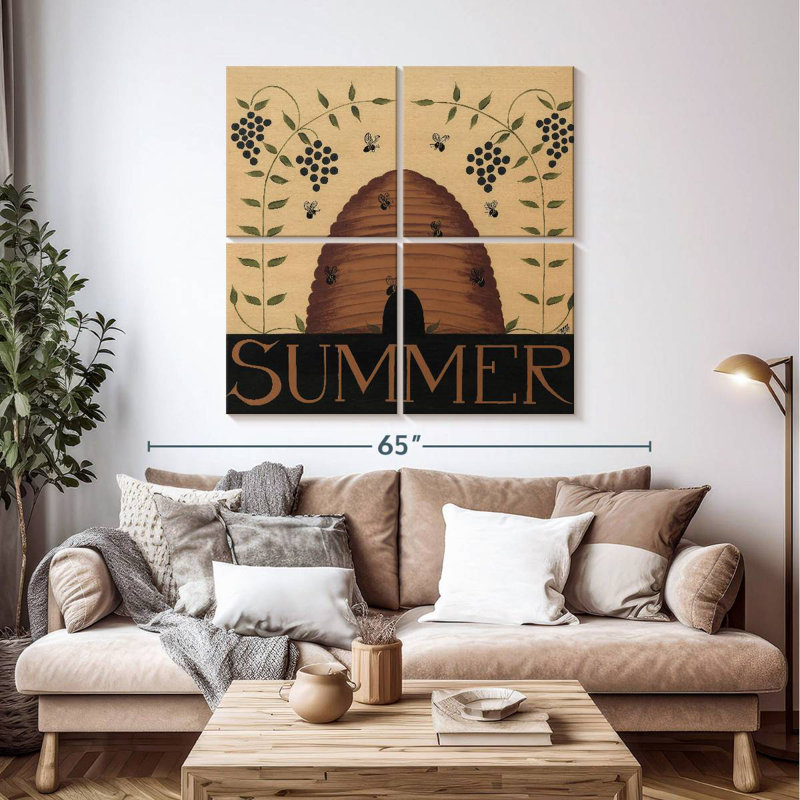 Abeilles d'été Brampt, H 45 po x l 45 po