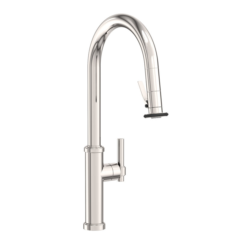 Pull-Down Kitchen Faucet - Trigger Spray, Polished Nickel