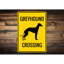Plaque en aluminium Greyhound Crossing-58216617
