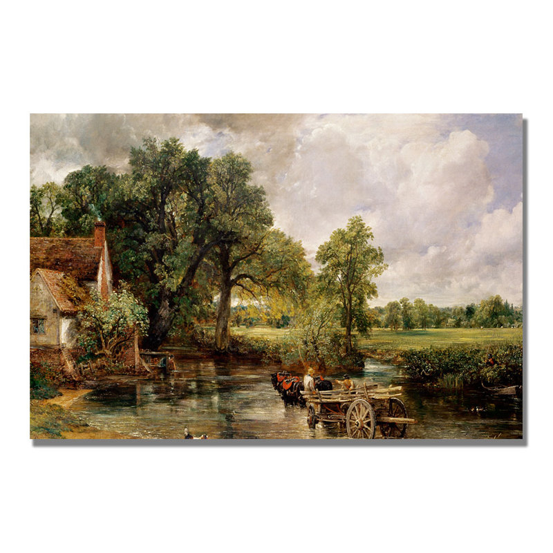 «The Hay Wain» par John Constable, reproduction sur toile, H 16 po x l 24 po x P 2 po
