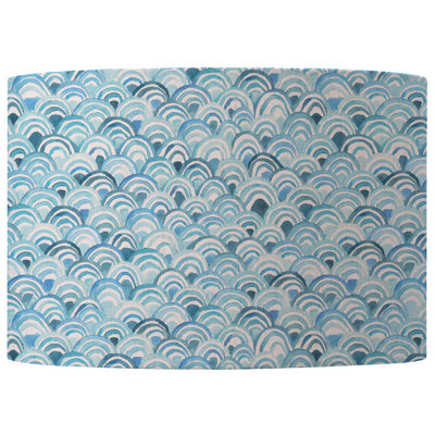 Round Lamp Shade in Blue