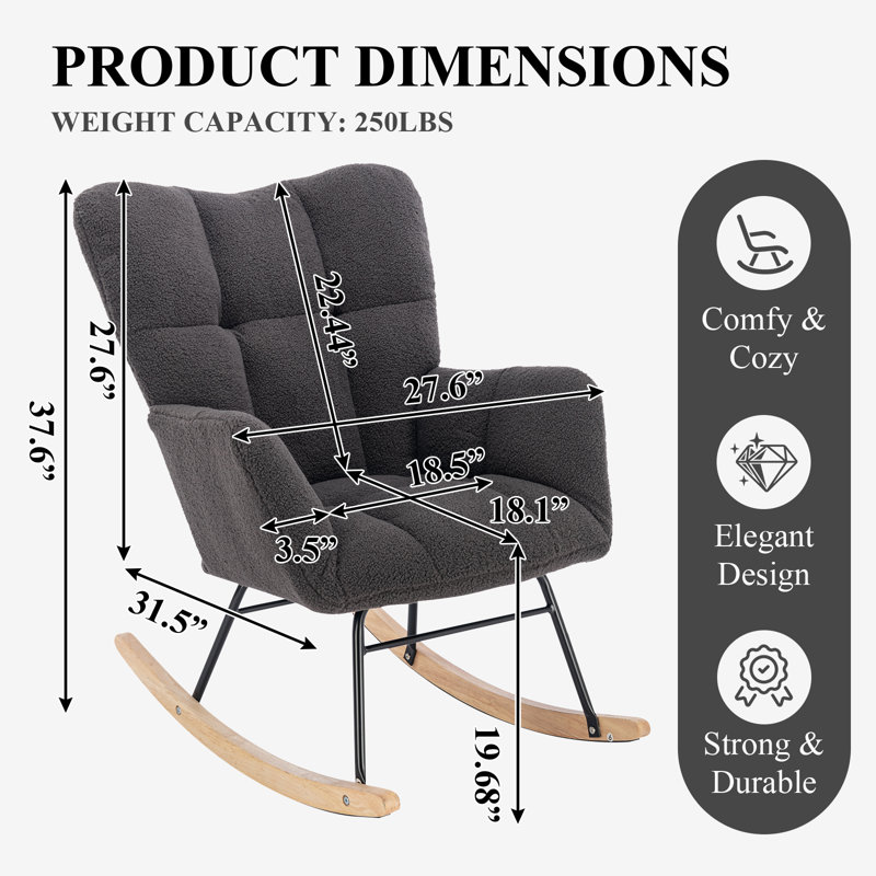 Chaise berçante, Gris