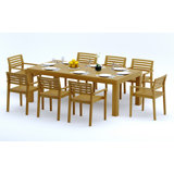 Montana Outdoor 9 - Piece Teak Dining Set