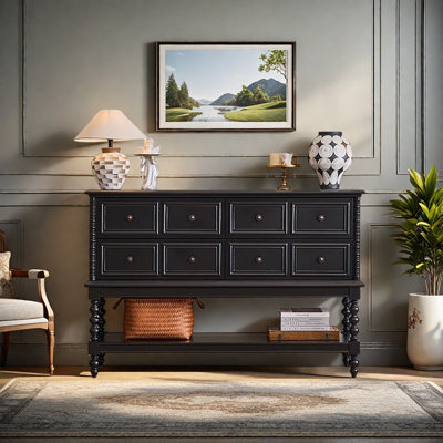 Retro Multifunctional Console Table