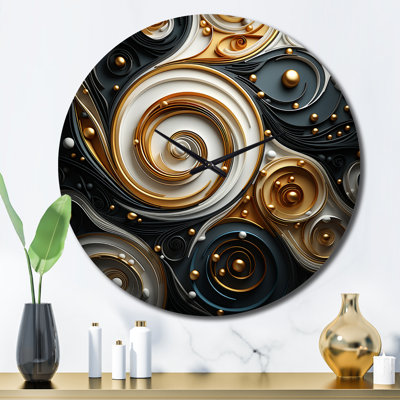 Horloge murale abstraite