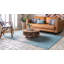 Tapis intérieur / extérieur bleu abstrait Datto-666331279-574148253