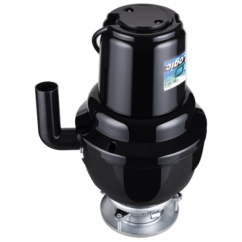 1.25 HP Corded Garbage Disposal with Brushed Nickel Flange and Stopper Kit