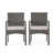 Coussin gris / cadre gris foncé est en rupture de stock