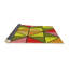 Tapis vert/jaune/rouge à motifs-1827943812
