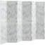 Paravent 5,5 "à panneaux 6 paravents, blanc