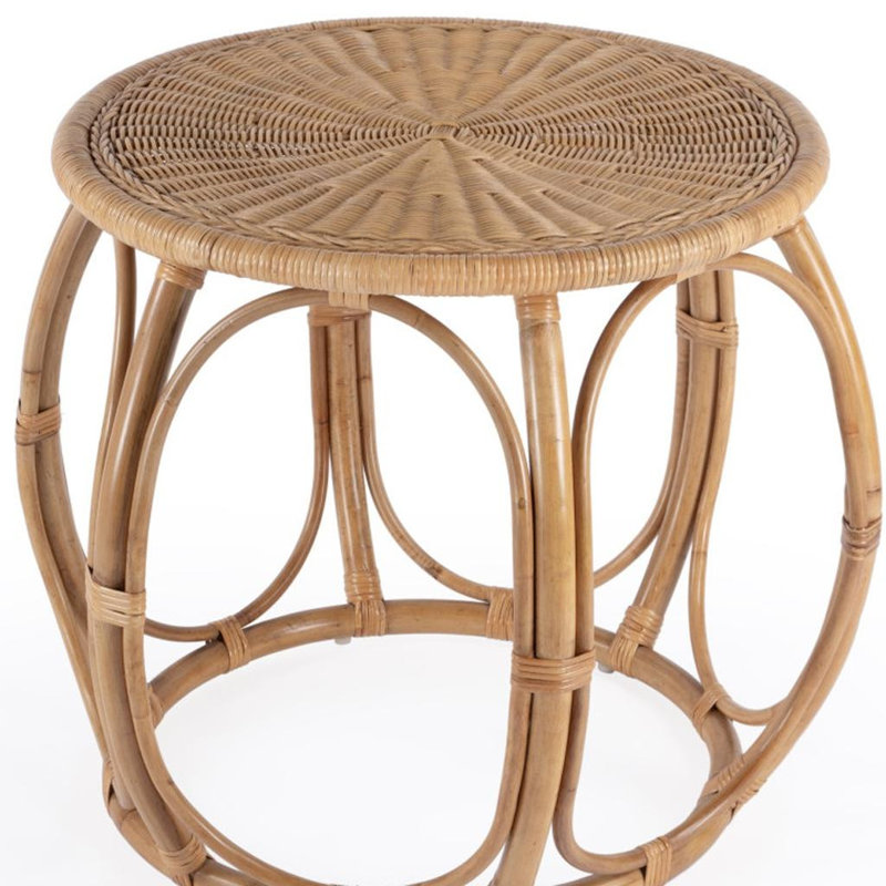 Table de bout en rotin naturel de 24 po Gracie Mills