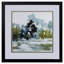 "Reflections Watercolor", art abstrait encadré