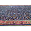 Tapis de la zone en laine bleu/orange 15 pi 1 po x 24 pi en laine noué la à la main one-of-kind- Lydia