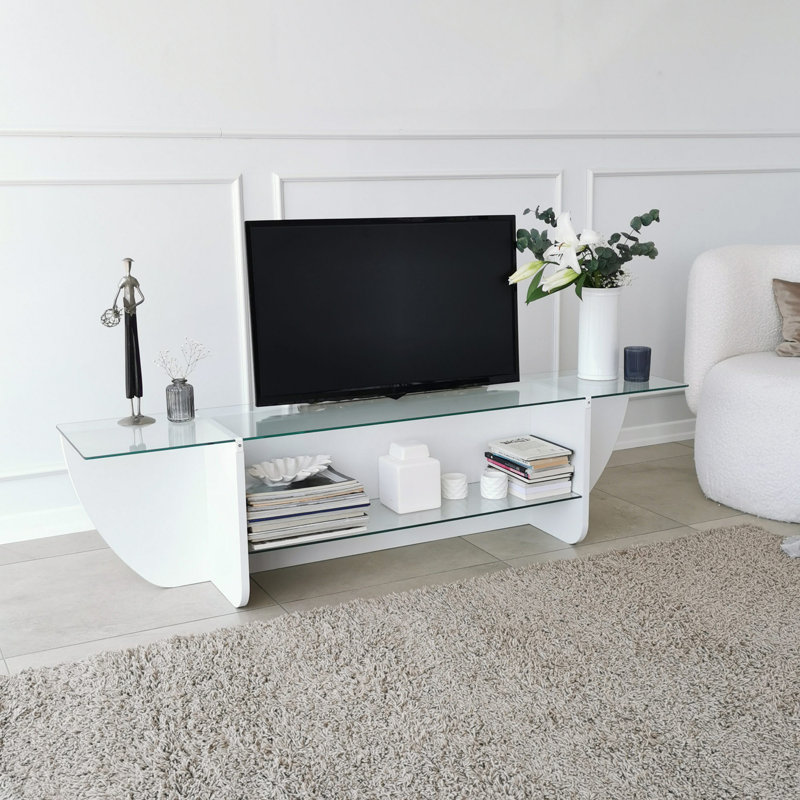 Hekking Unfinished TV Stand for TVs up to 48", White