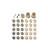 Croc Leather Backgammon Set, Fawn