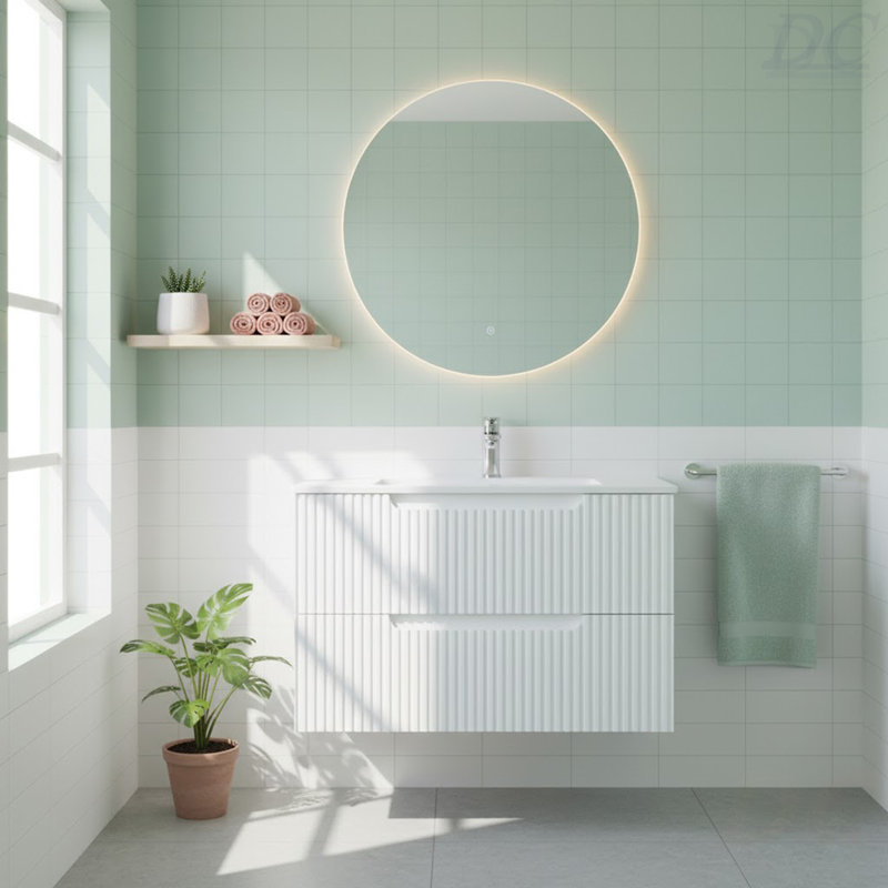 Meuble-lavabo mural 30 po pour meuble-lavabo mural flottant blanc, lavabo non inclus