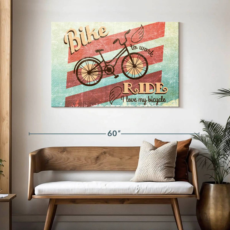 Mehar Bicycle Work Poster, 30" H x 45" W