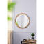 Miroir mural 20 po en X dans un cadre en bois de manguier. Convient à différents espaces: salon, salle à manger, salle de bain, bureau. Améliore la luminosité de la pièce et augmente la perception de l'espace. Minimaliste. 50% miroir, 40%
