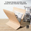 Solid Wood Free Standing Magazine Rack-789262857