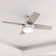 Dempsey Low Profile 44" 4 - Blade Indoor Flush Mount Small Room Ceiling Fan with Lights and Remote